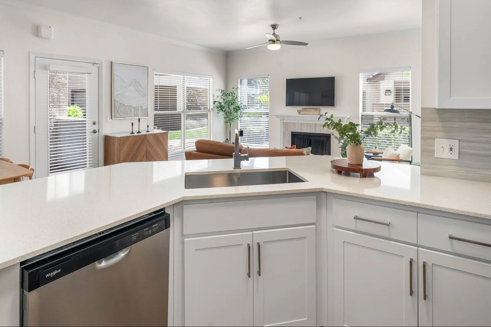 Apartment kitchen — representative home at Arboretum at South Mountain.