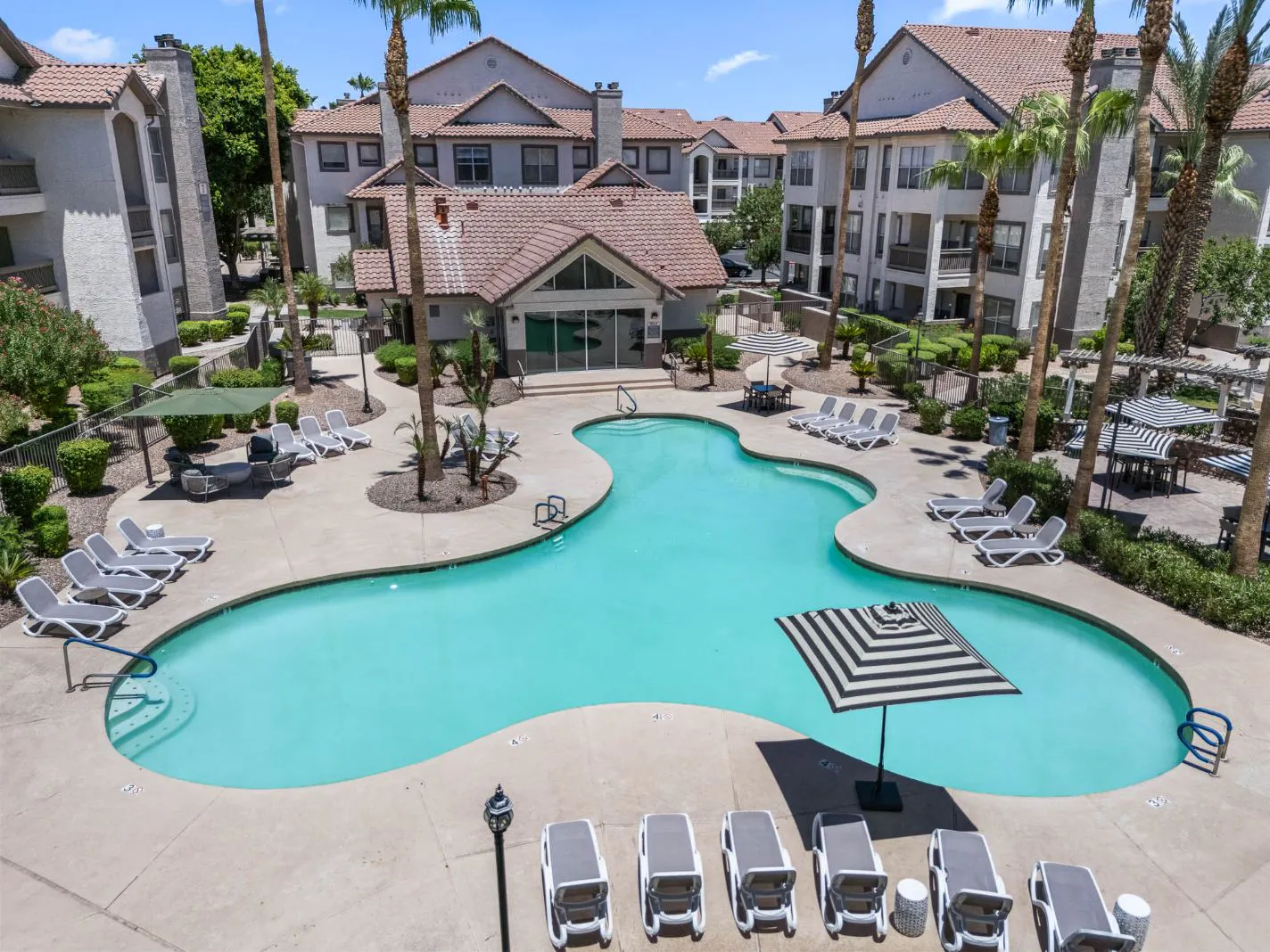 Pool and poolside area at Arboretum at South Mountain.