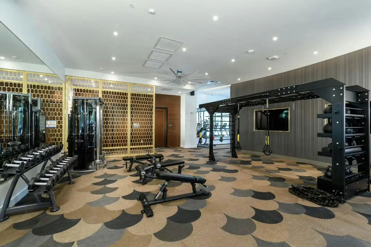 Modern Fitness Center at Auric Symphony Park
