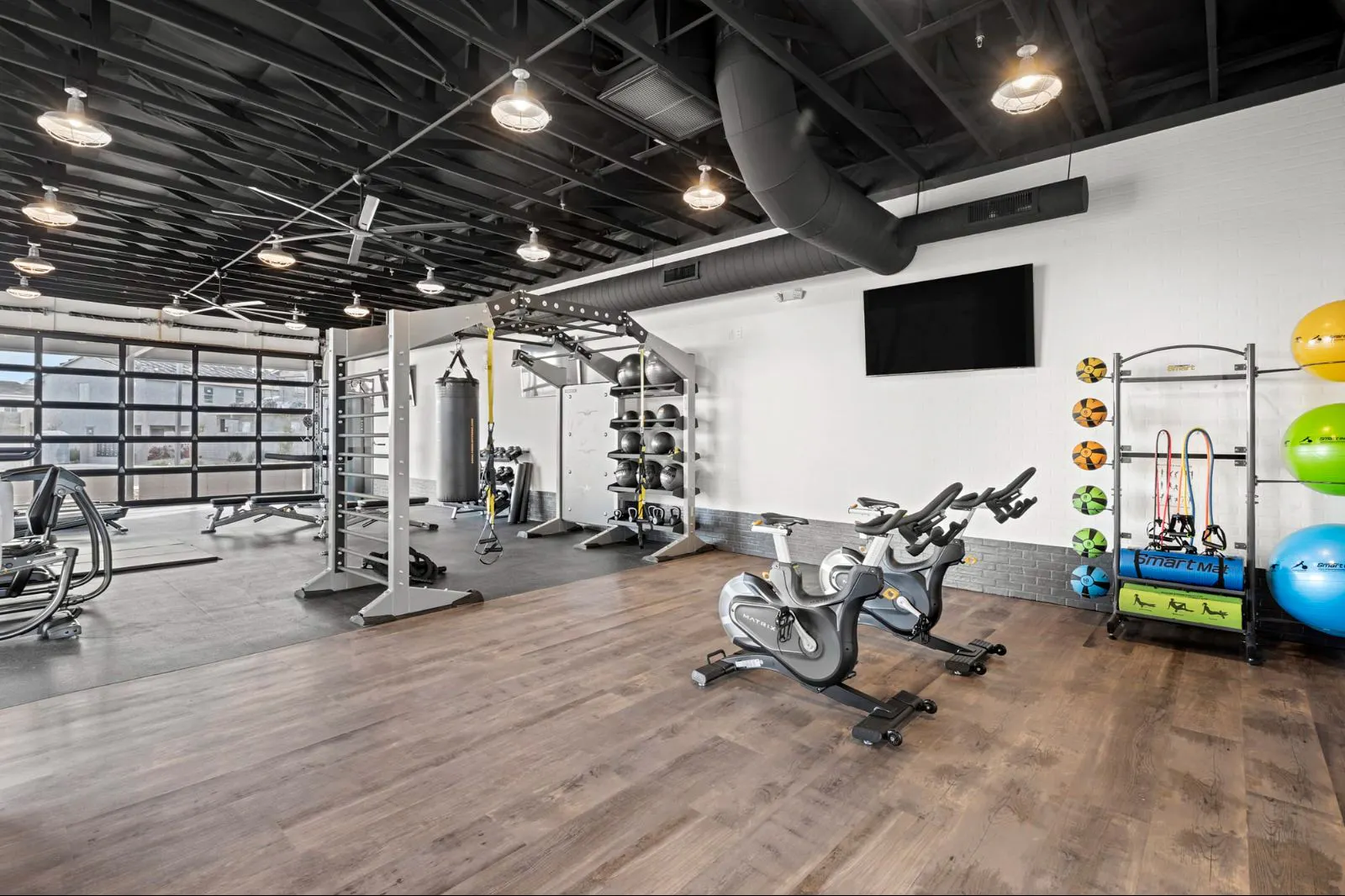 Bella Encanta indoor fitness center.