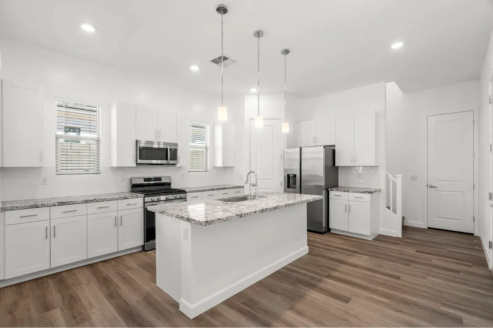 Bright white kitchen