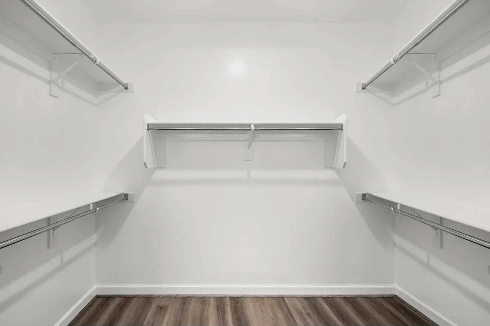 White walk-in closet