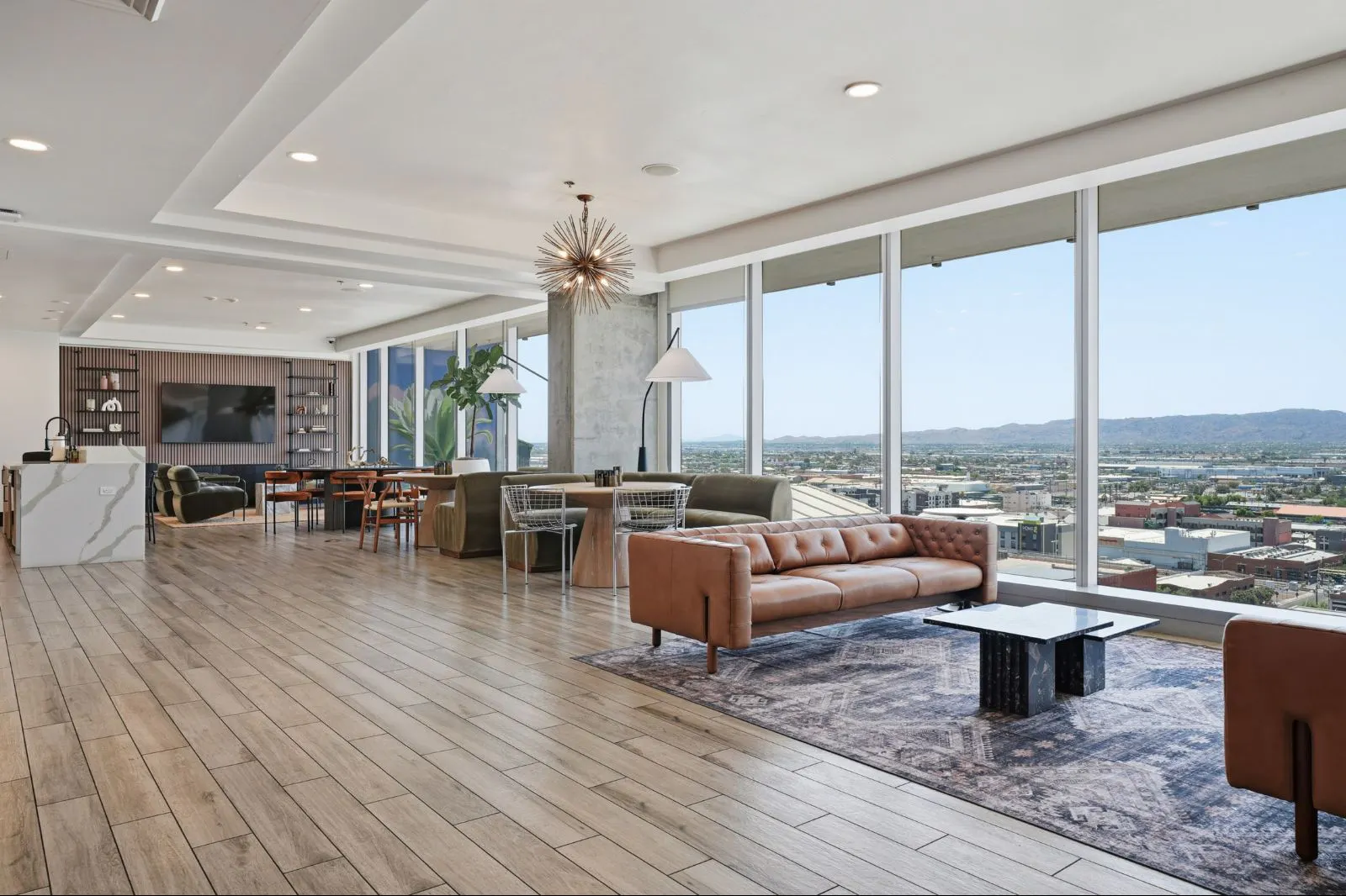 Shared interior space at CityScape Residences.