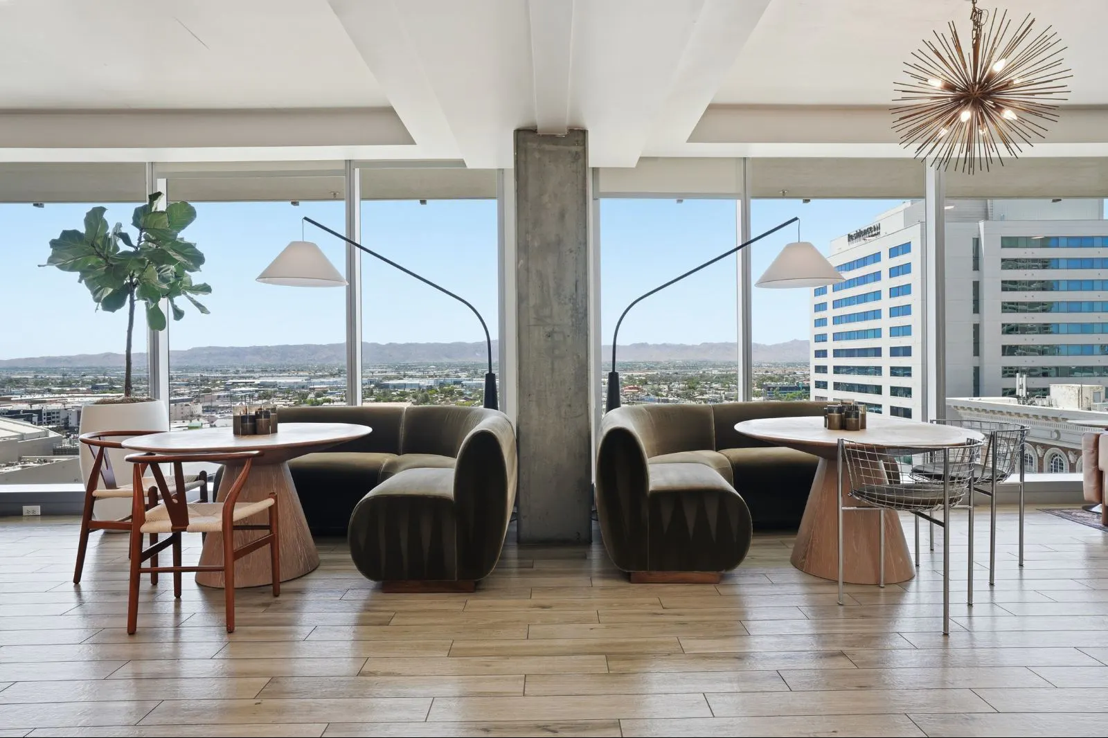 Shared interior space at CityScape Residences.