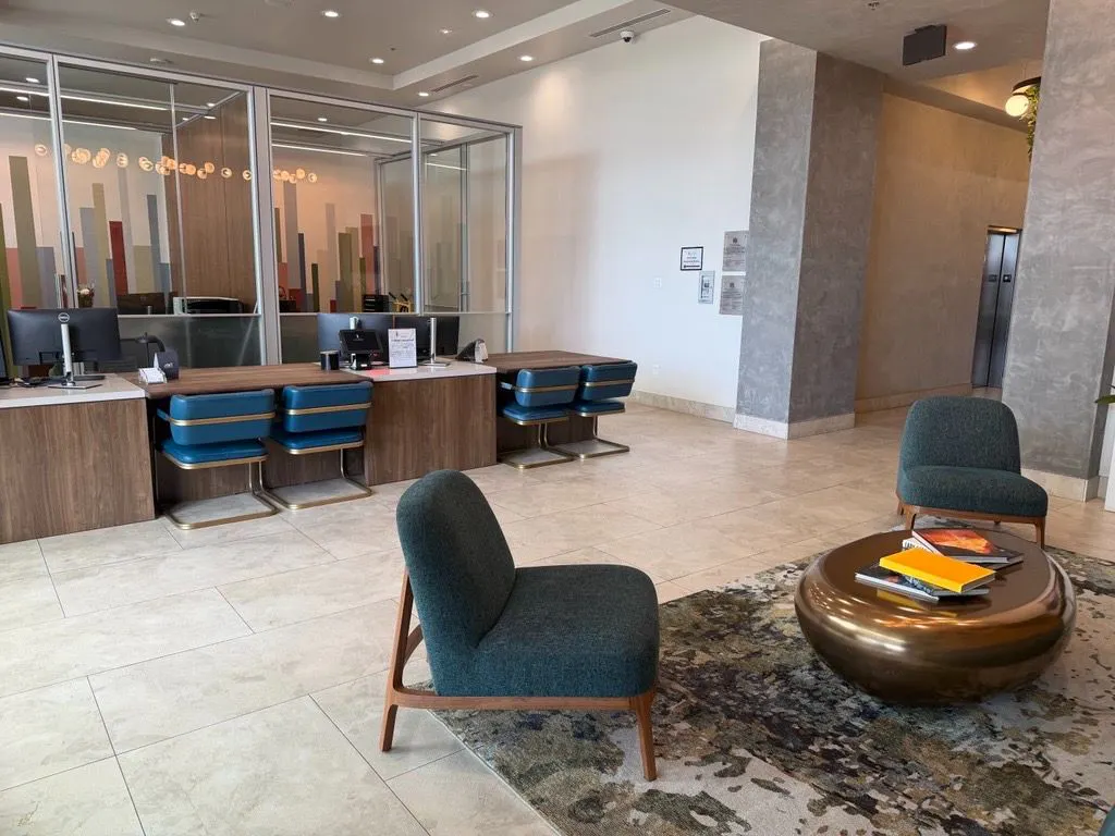 Shared interior space at CityScape Residences.