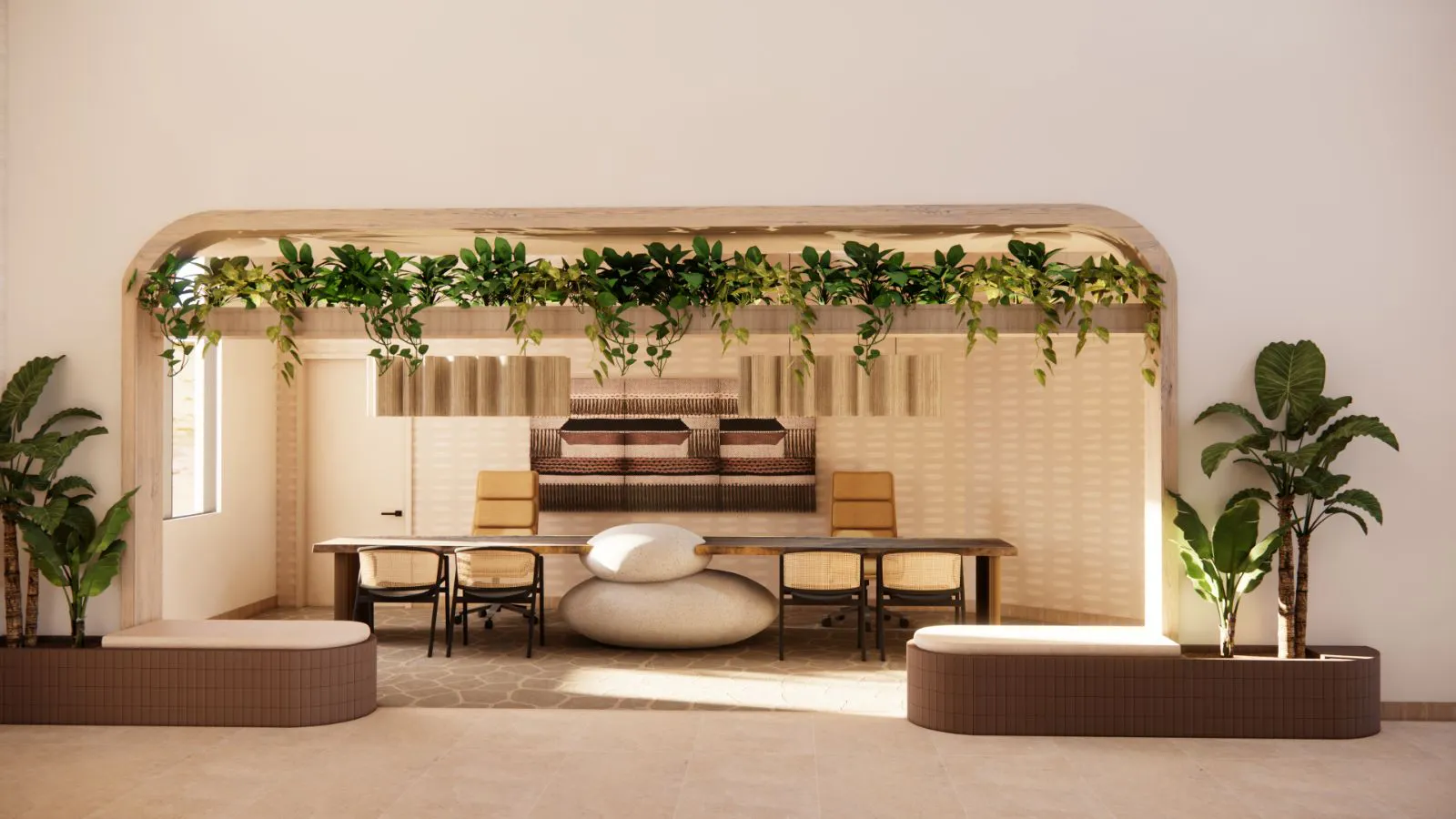 Renovated modern leasing office at Redstone SanTan Village