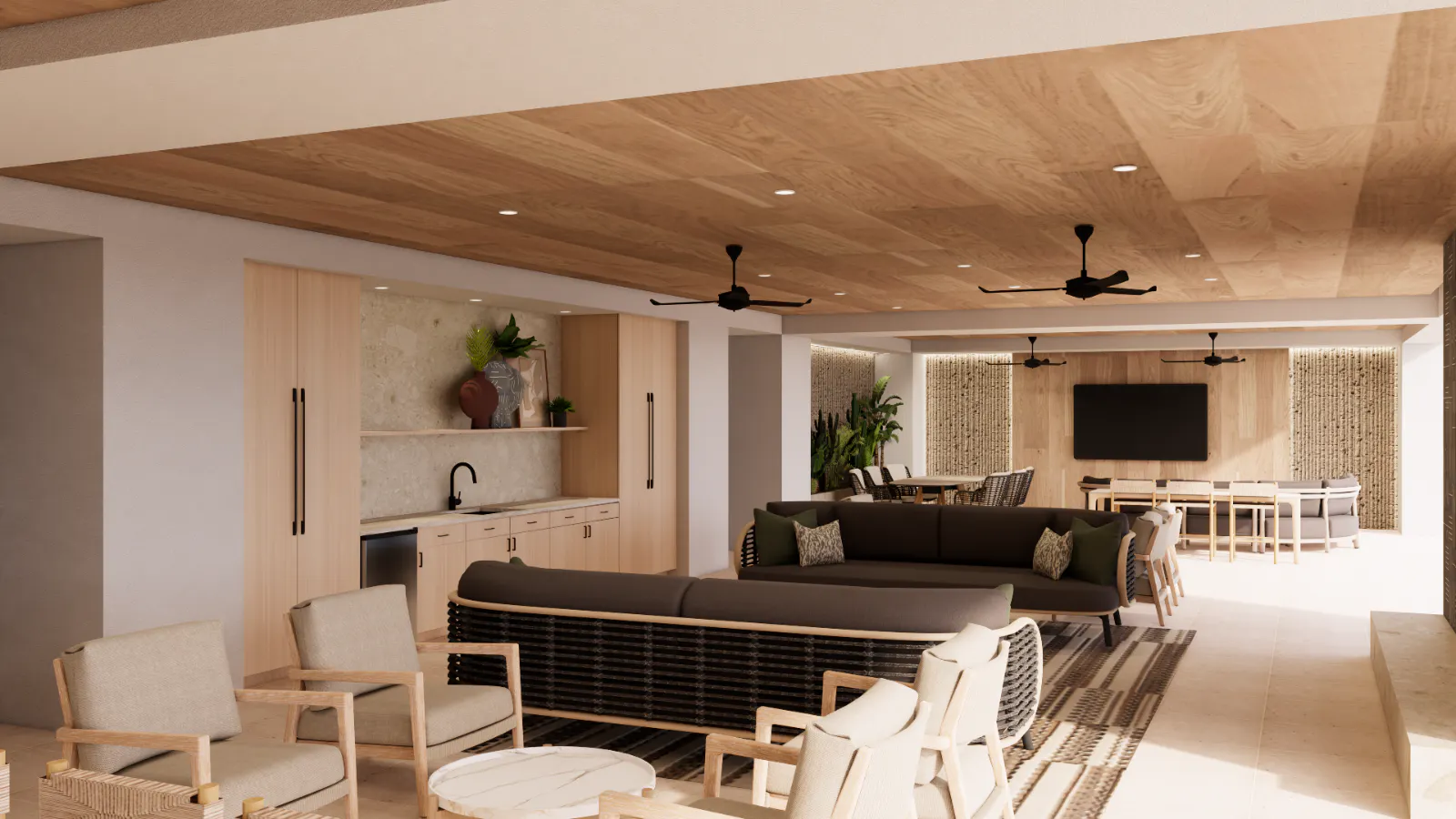 Renovated cozy outdoor patio at Redstone SanTan Village