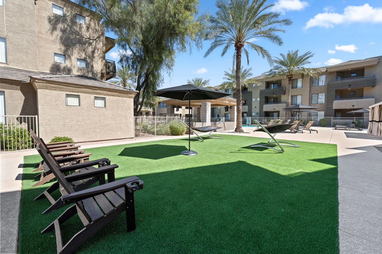 Shared lawn and gazebo at Spectra on 7th South.
