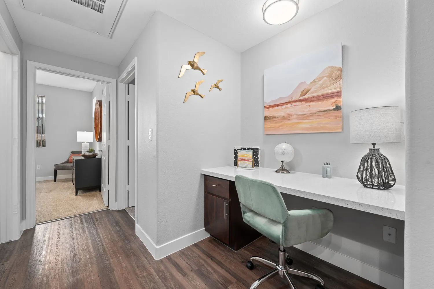 Work or study area shown — representative home at Spectra on 7th South.