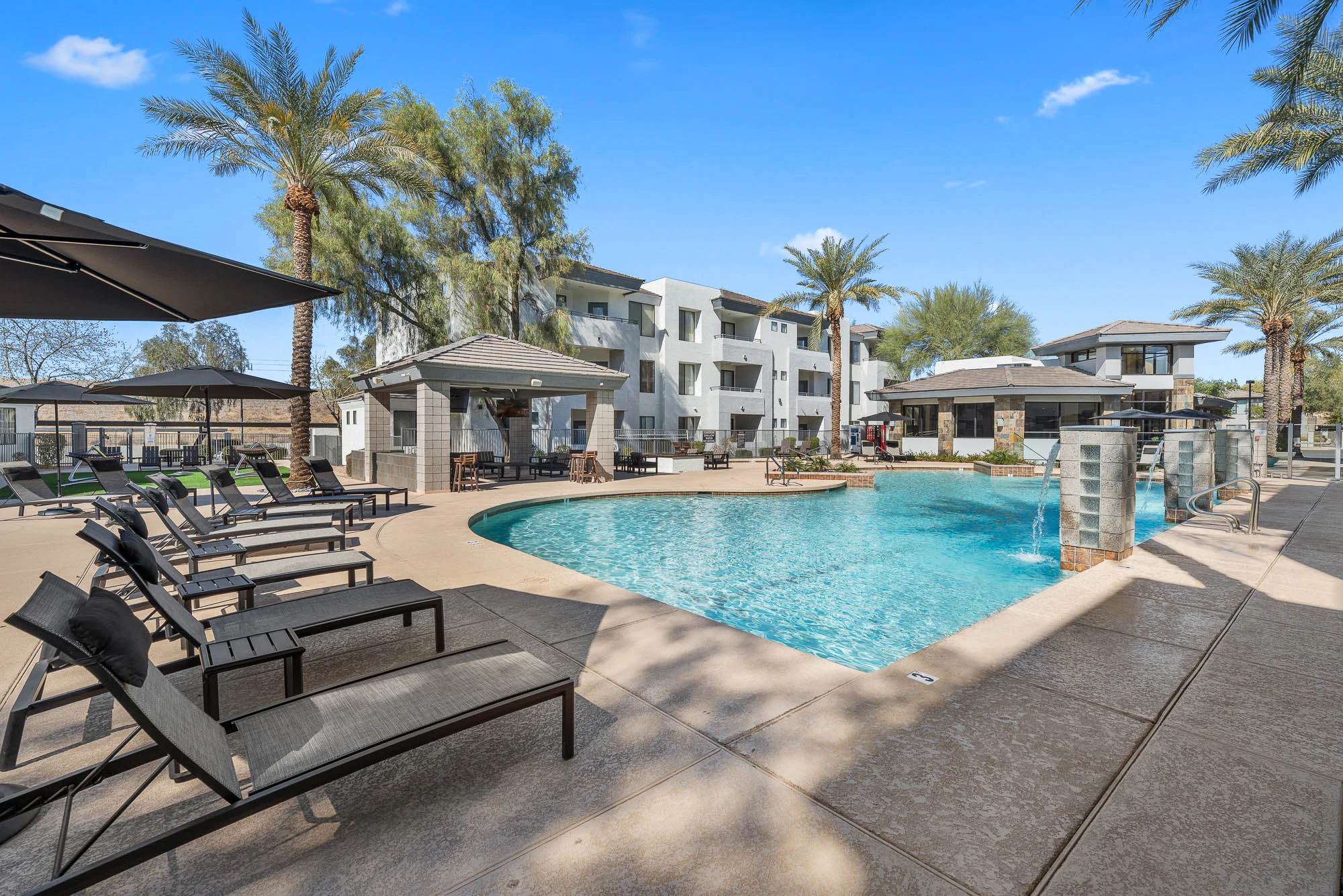 Pool and poolside area at Spectra on 7th South.