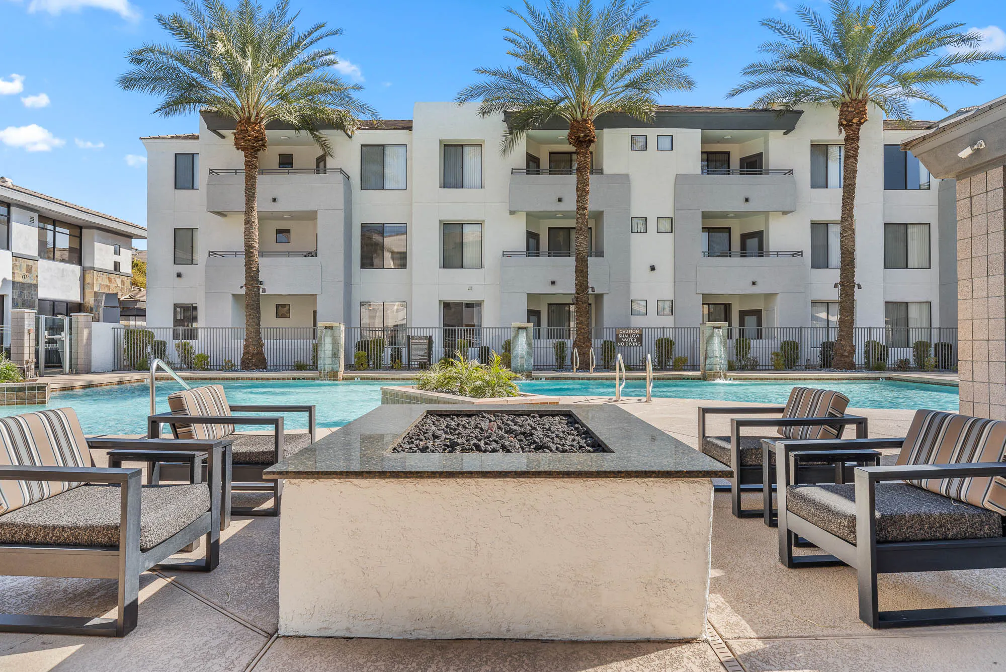 Pool and poolside area at Spectra on 7th South.