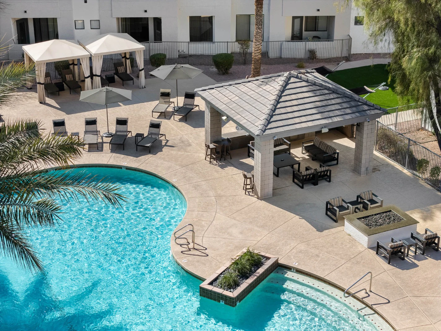 Pool and poolside area at Spectra on 7th South.