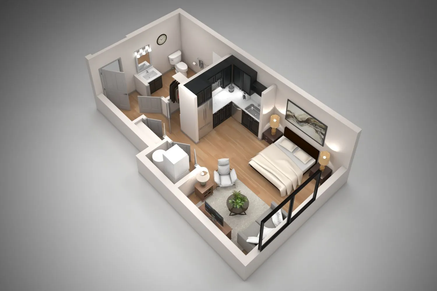 Floor-plan diagram at The Astor at Osborn.