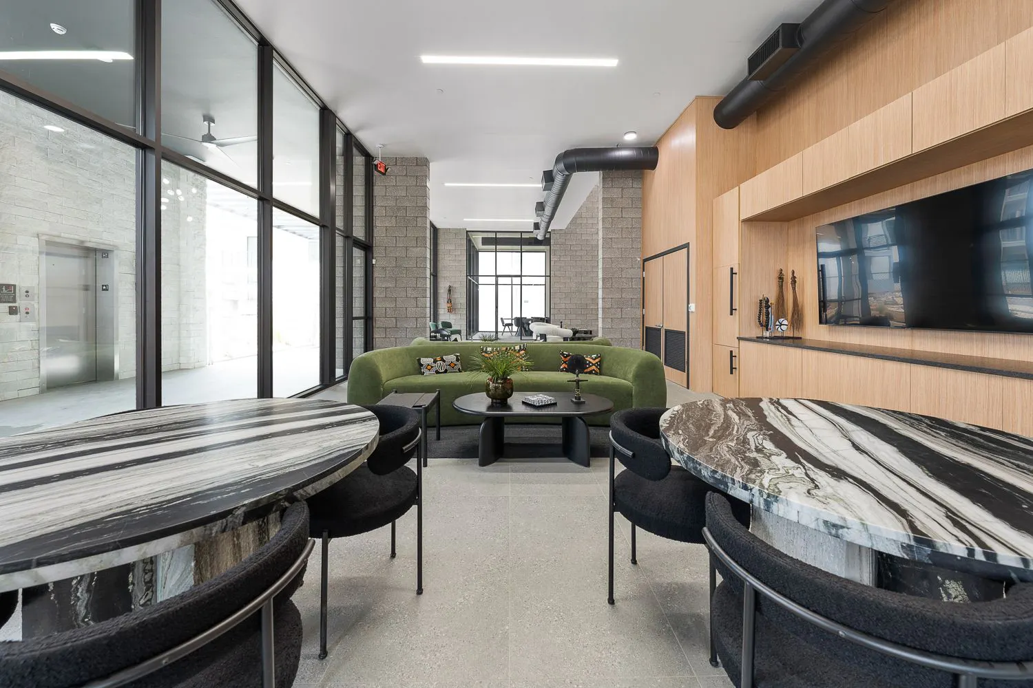 Shared interior space at The M at Shadow Mountain.