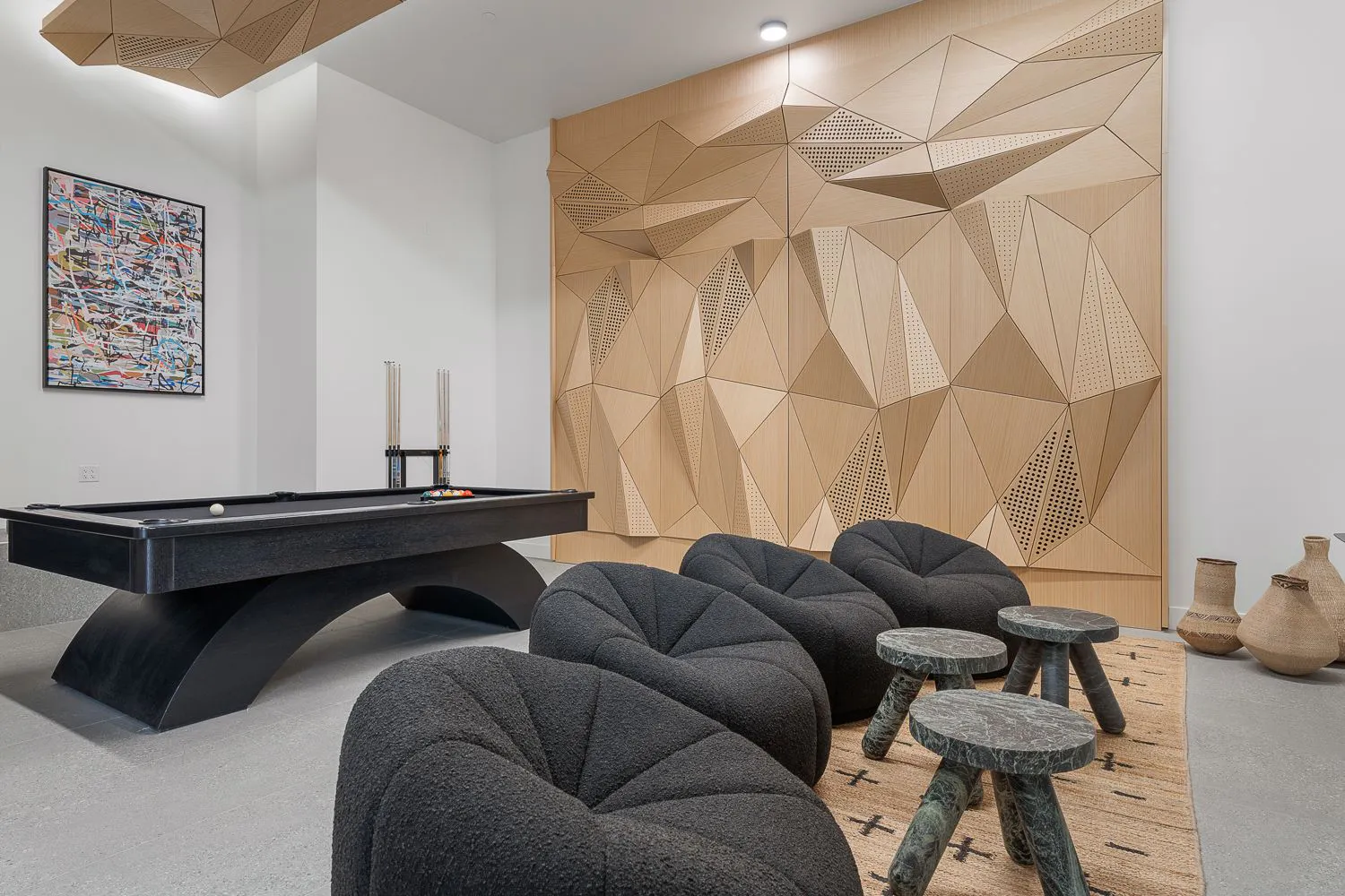 Shared game room at The M at Shadow Mountain.
