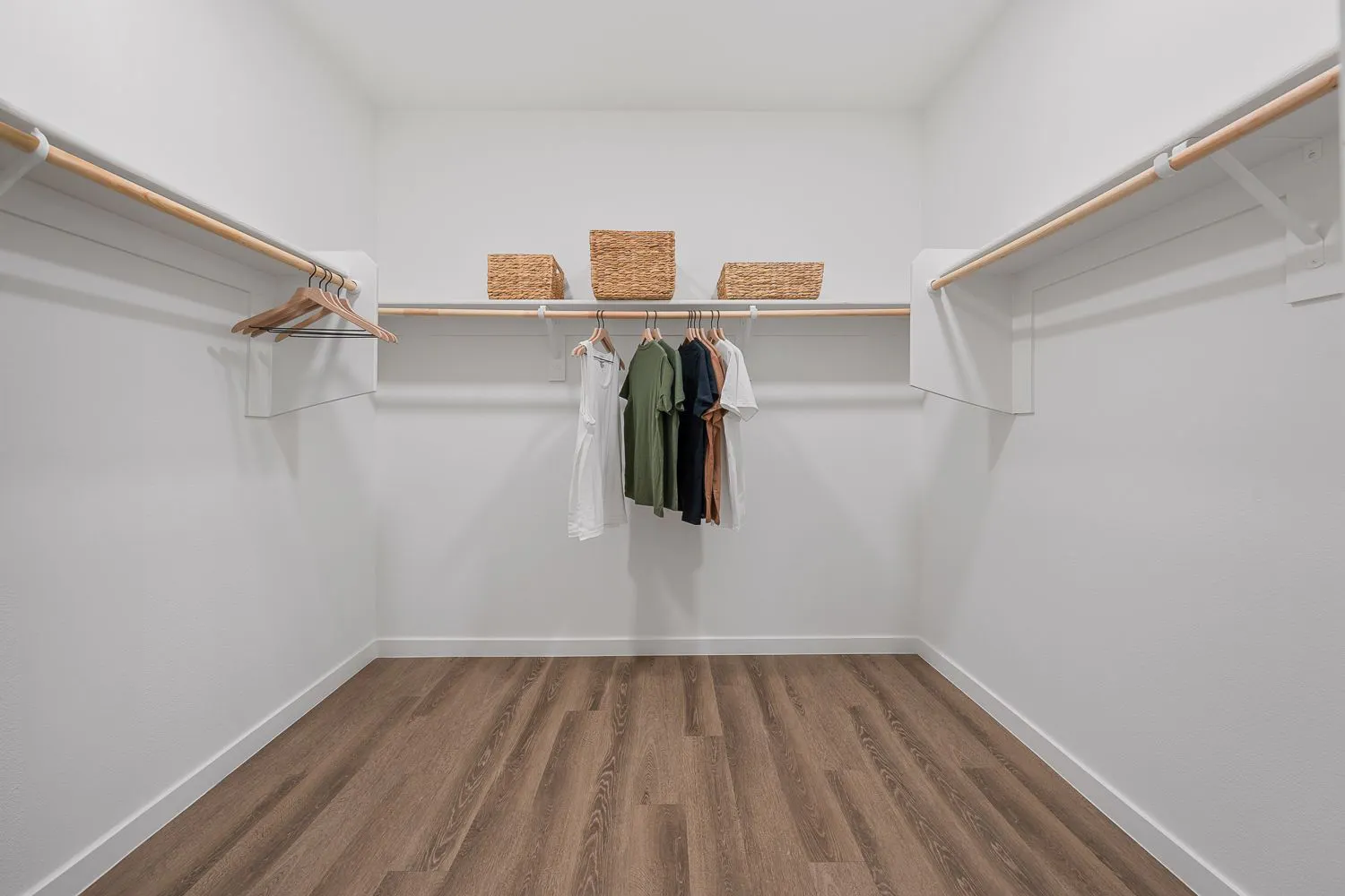 Walk-in closet — representative home at The M at Shadow Mountain.