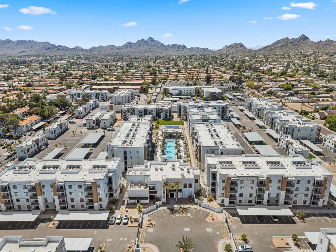 Aerial community view at The M at Shadow Mountain.