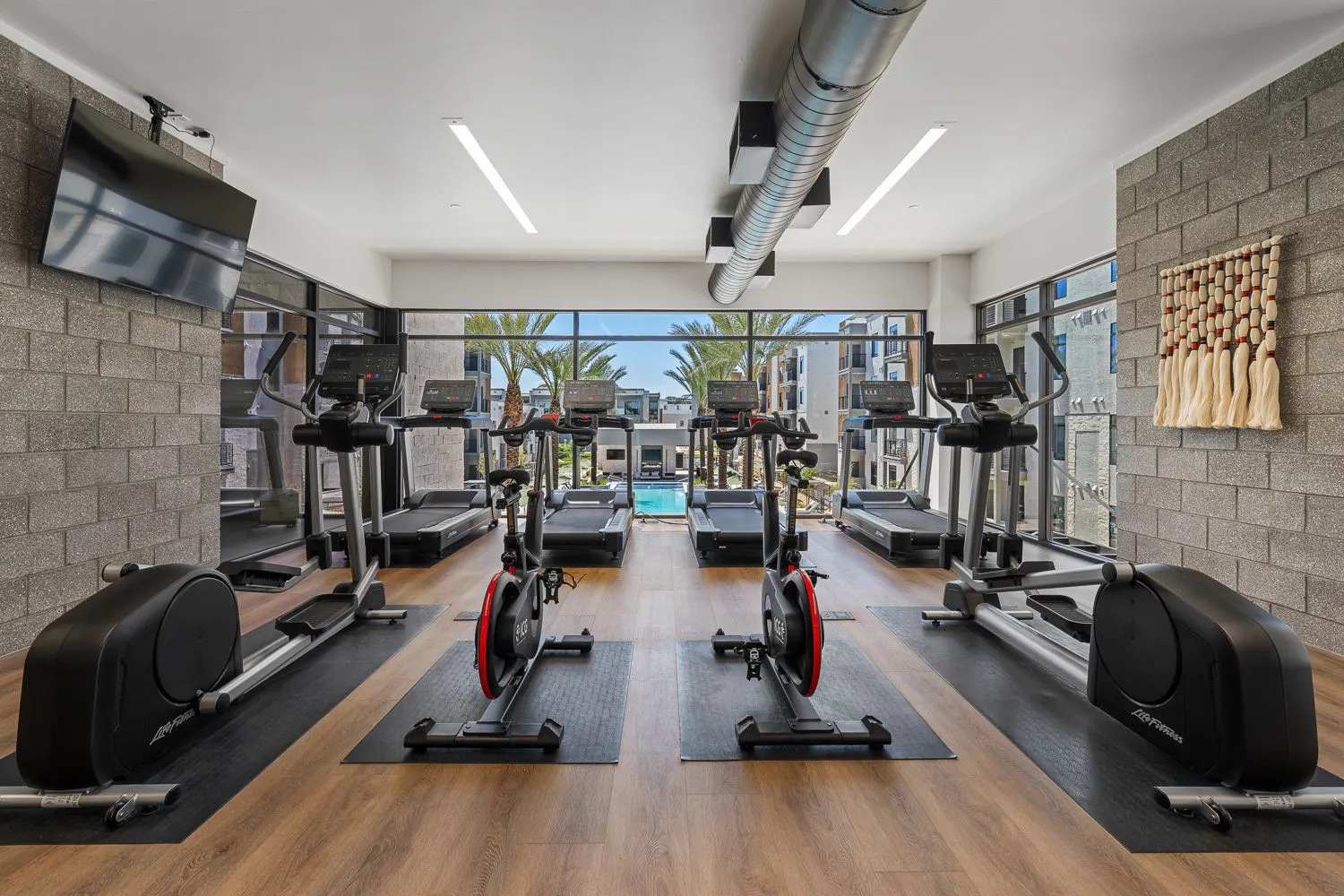 Fitness room at The M at Shadow Mountain.