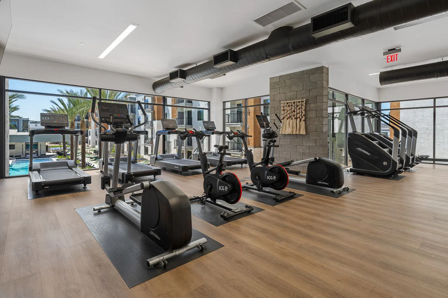 Fitness room at The M at Shadow Mountain.