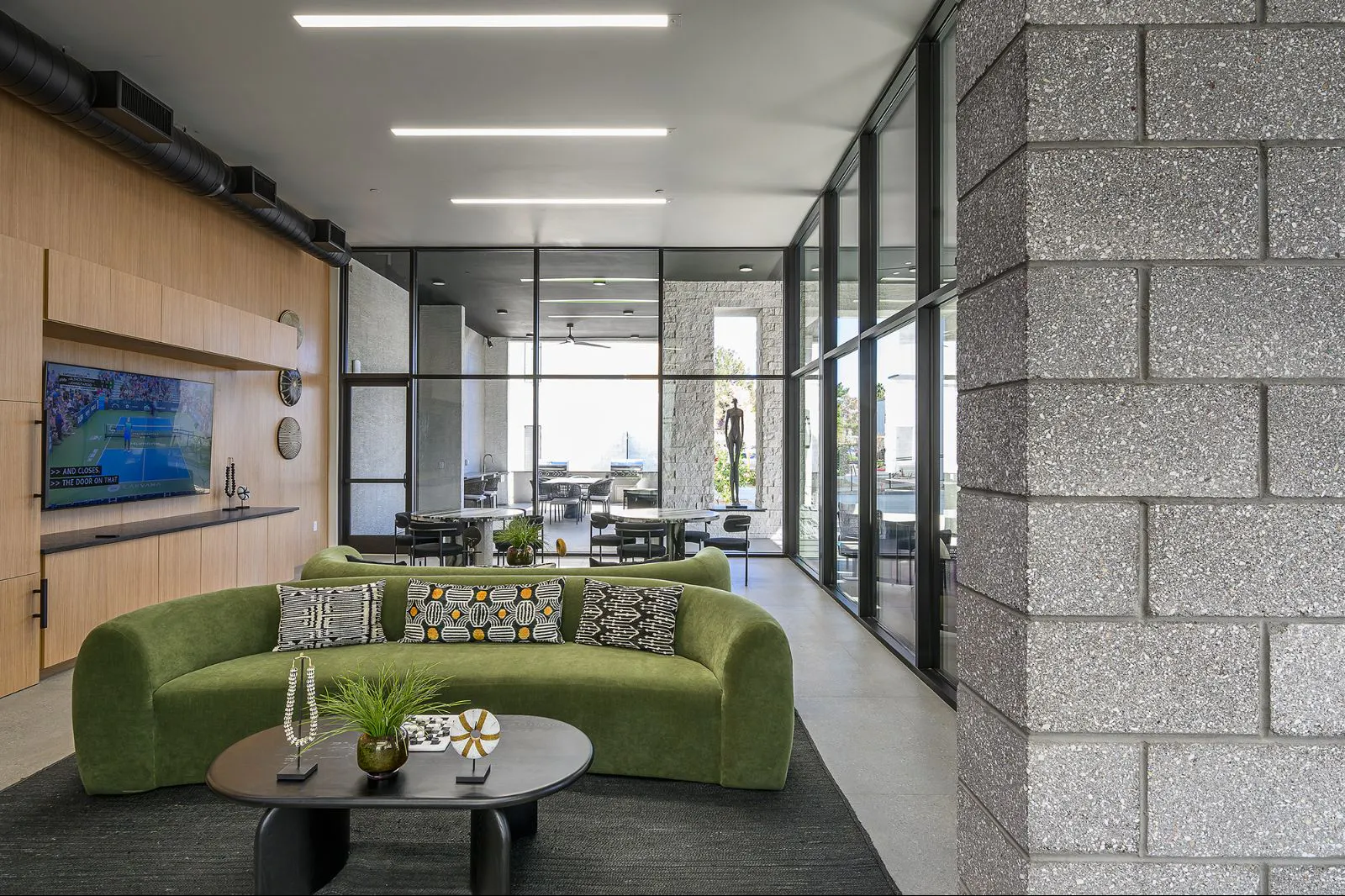 Shared interior space at The M at Shadow Mountain.