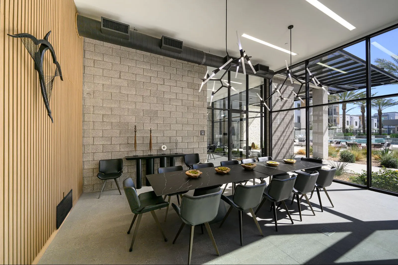 Shared meeting room at The M at Shadow Mountain.