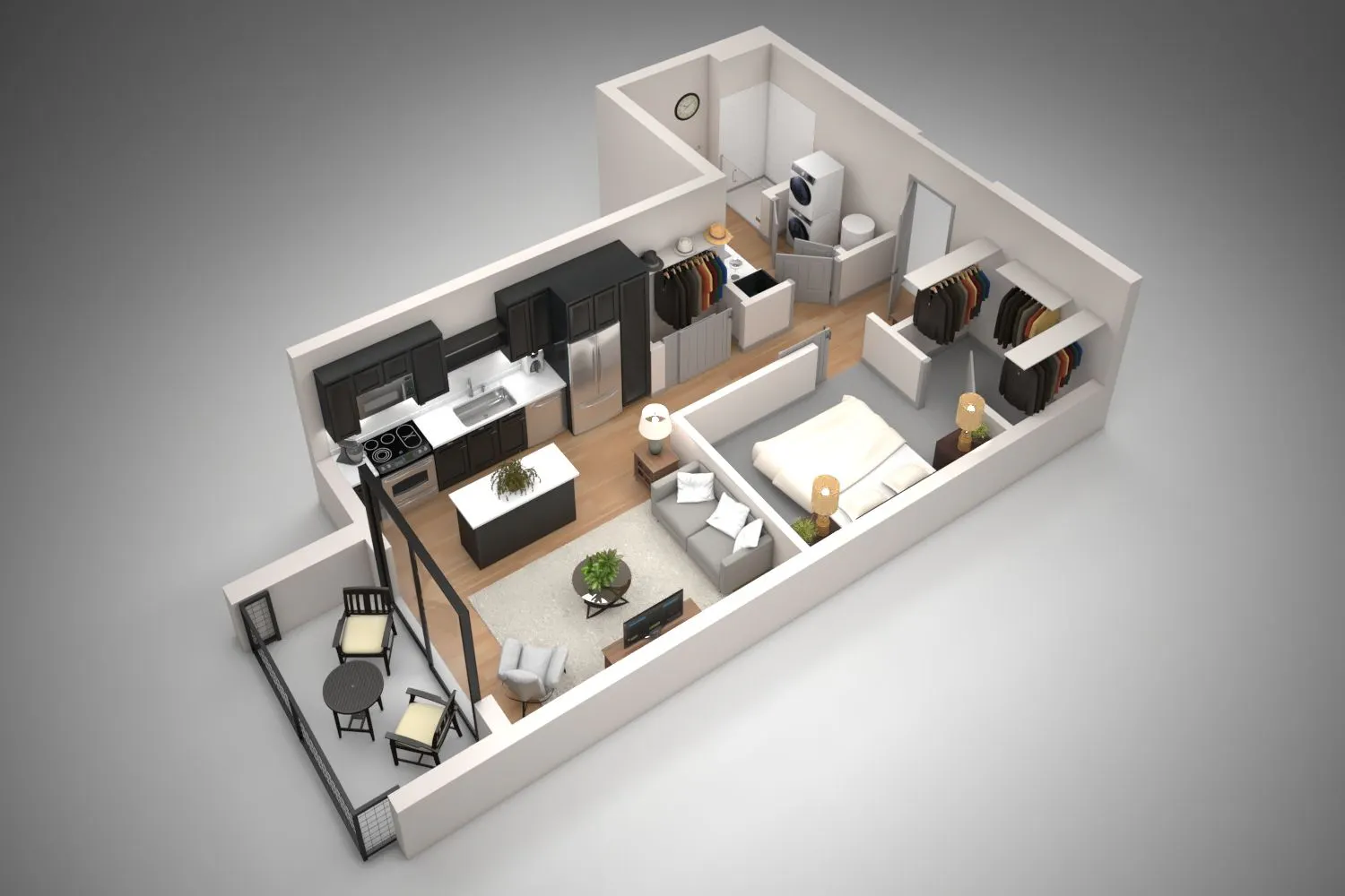 Floor-plan diagram at The Astor at Osborn.