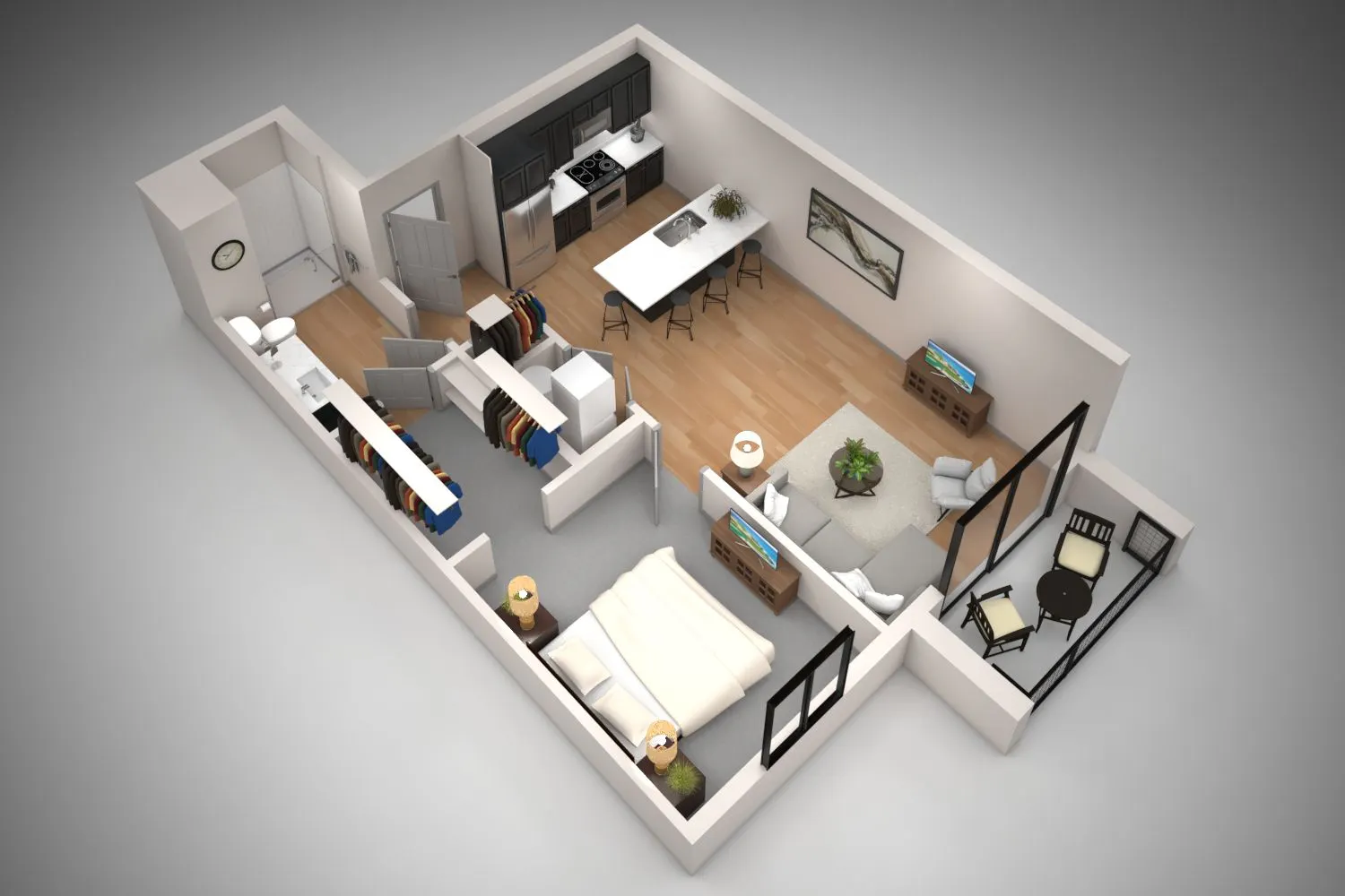 Floor-plan diagram at The Astor at Osborn.