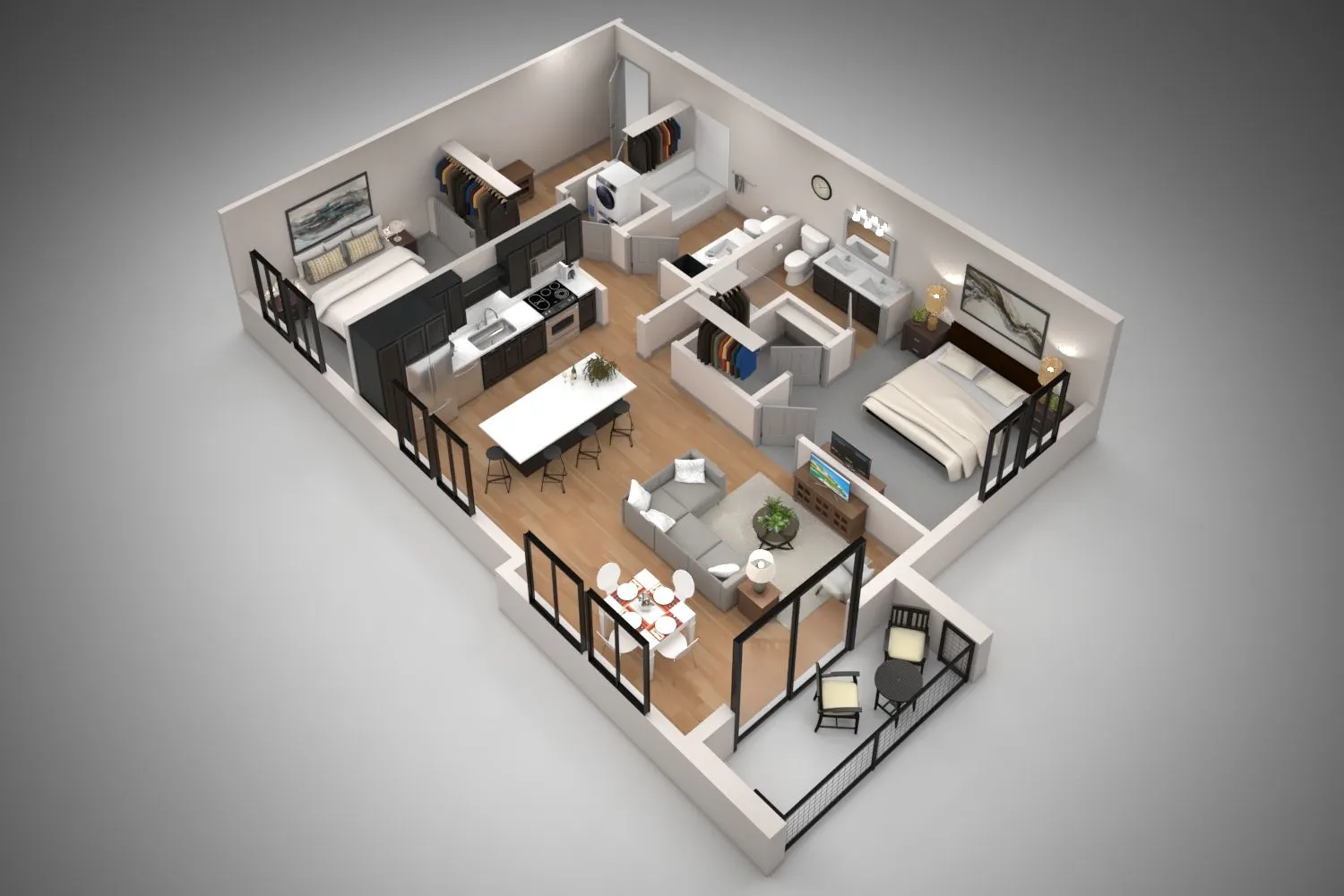Floor-plan diagram at The Astor at Osborn.