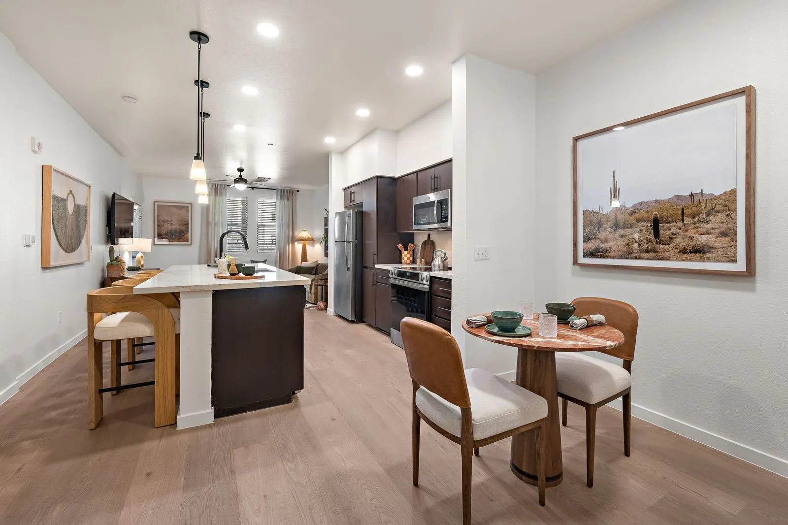 Open Concept Kitchen & Living