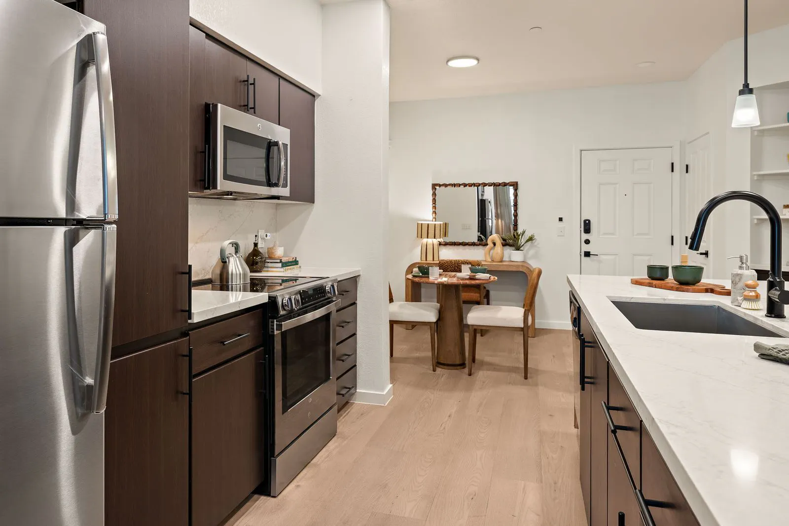 Kitchen with Stainless Appliances